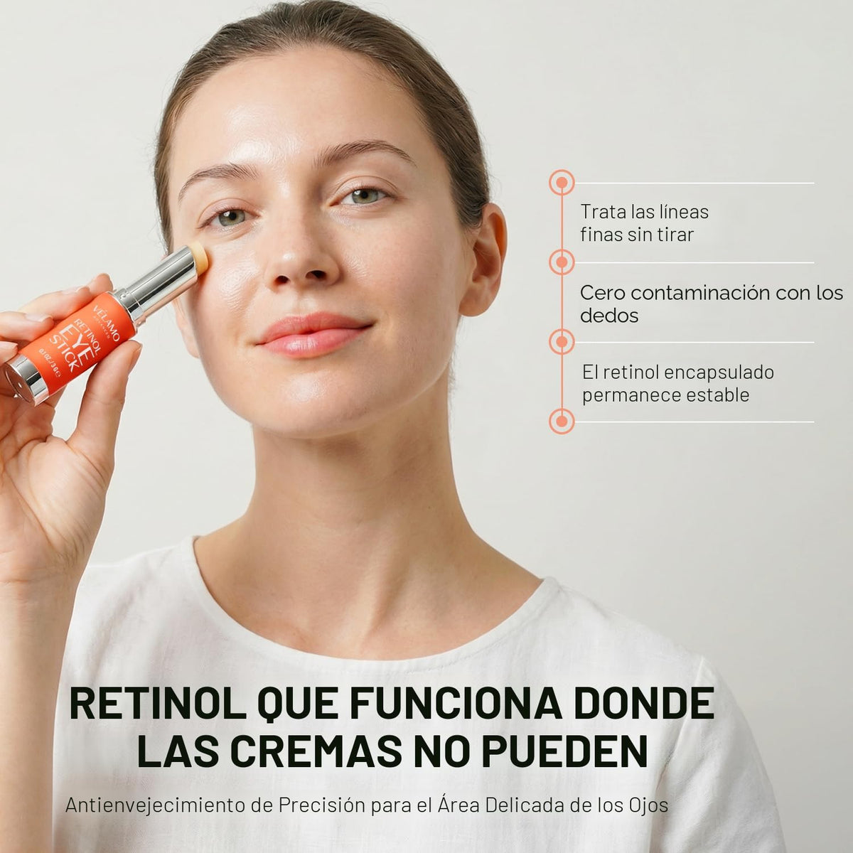VELAMO ADVANCED Retinol Eye Stick: bálsamo renovador y reafirmante...