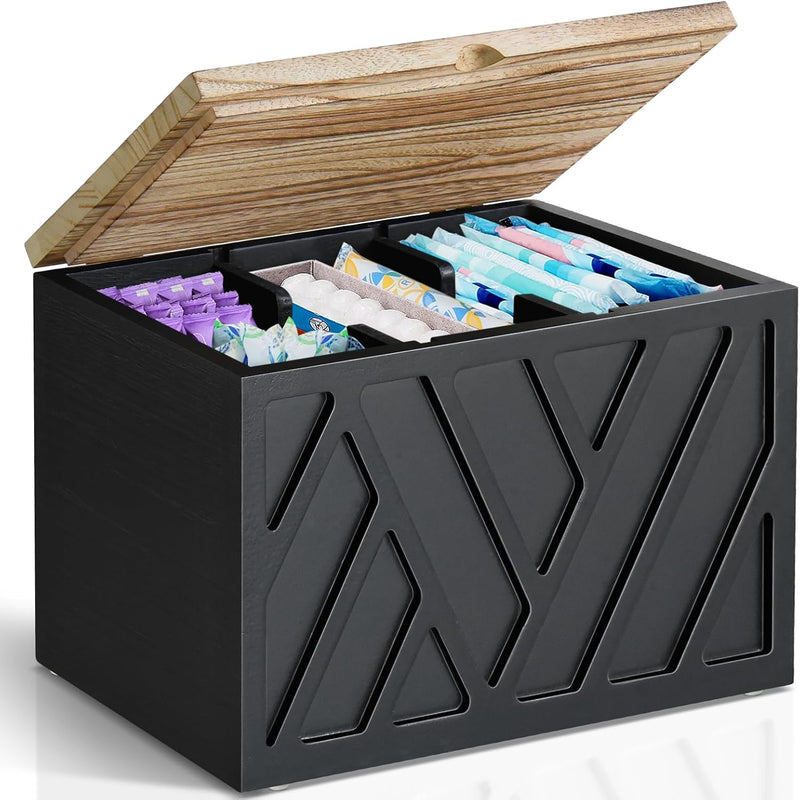Porta tampones para decoración de baño, organizador de productos fe...