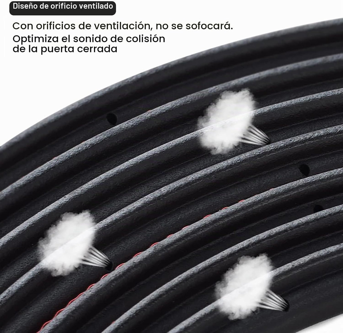 DOTAATDW Tira de Sellado para Puerta de Coche Burlete Automotriz de...