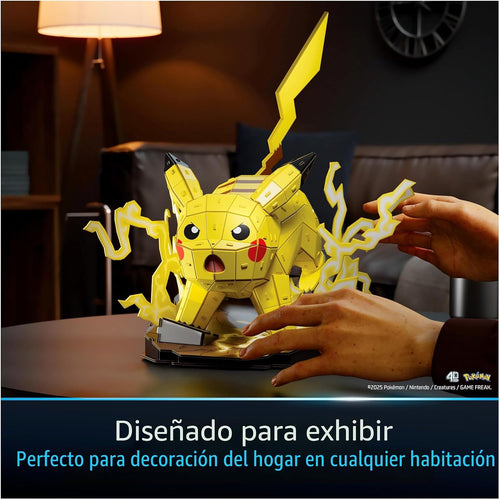 4D Build, Kit de modelo 3D de Pikachu Pokémon, figura de Pokémon, c...