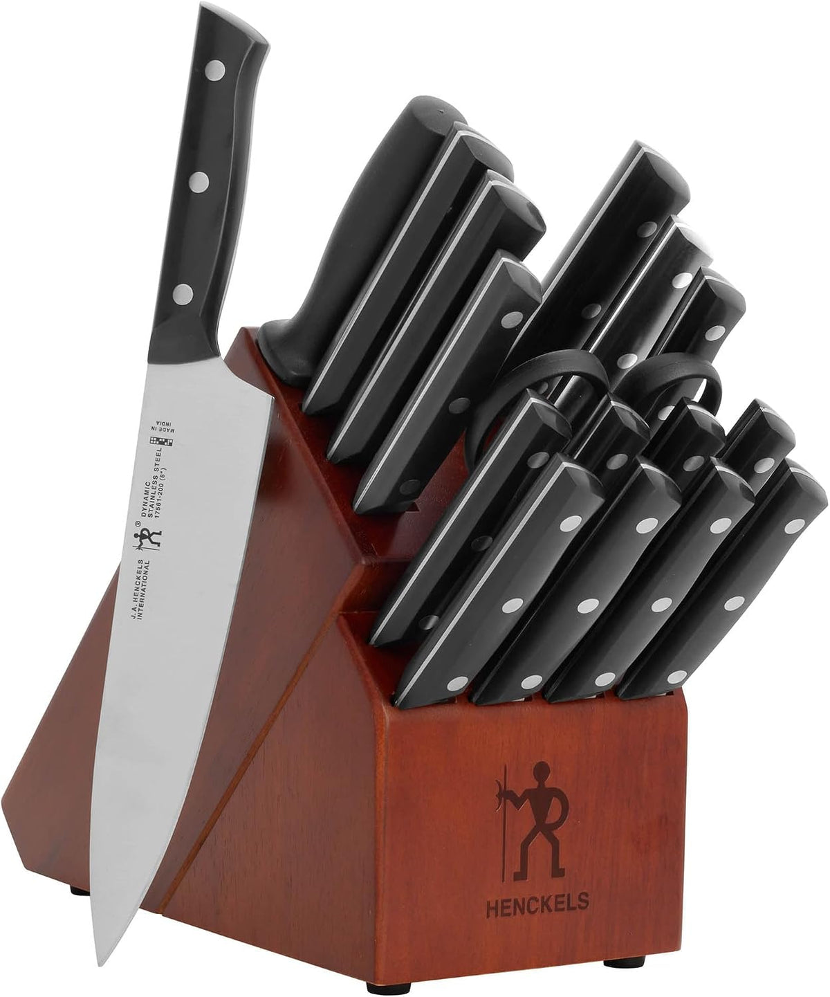 HENCKELS Dynamic Razor-Sharp - Juego de bloques de cuchillos de 18...
