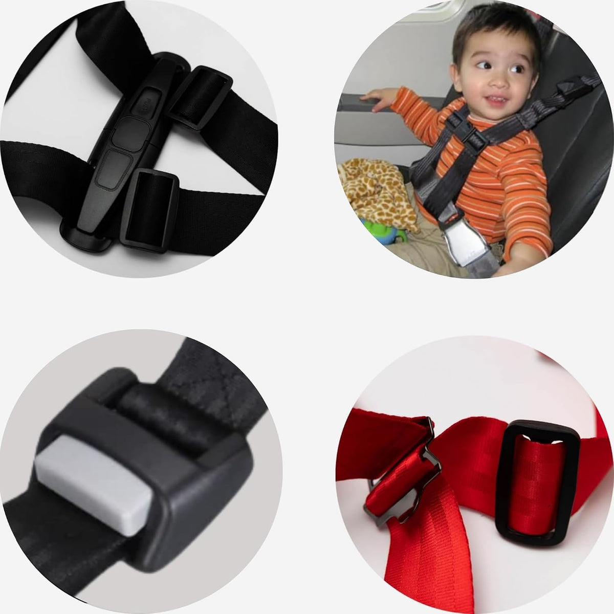 Arnés de viaje para avión para niños - Arnés de viaje portátil y li...