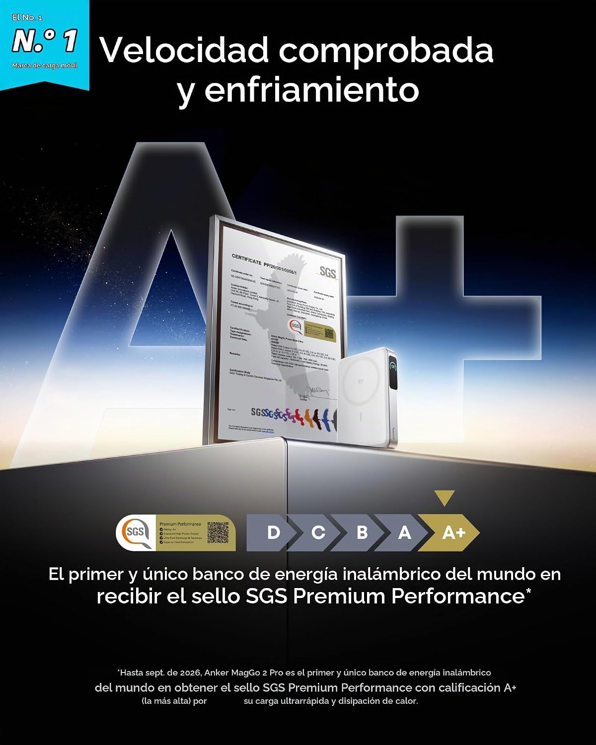 Anker MagGo 2 Pro Power Bank, cargador portátil Qi2.2 25W 10,000mAh...