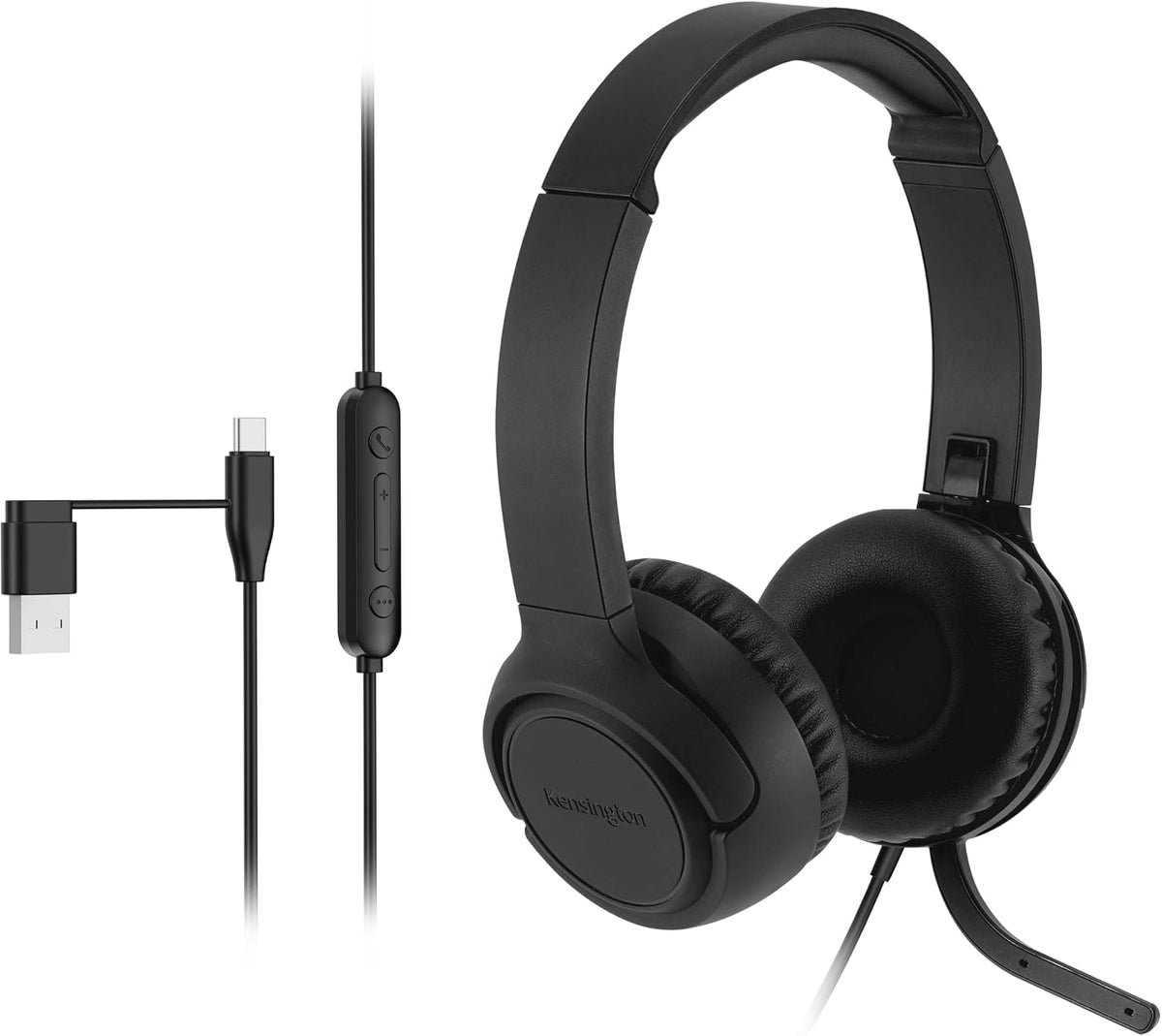 Kensington Auriculares intraurales H950 EQ USB-C\/USB-A con micrófo...