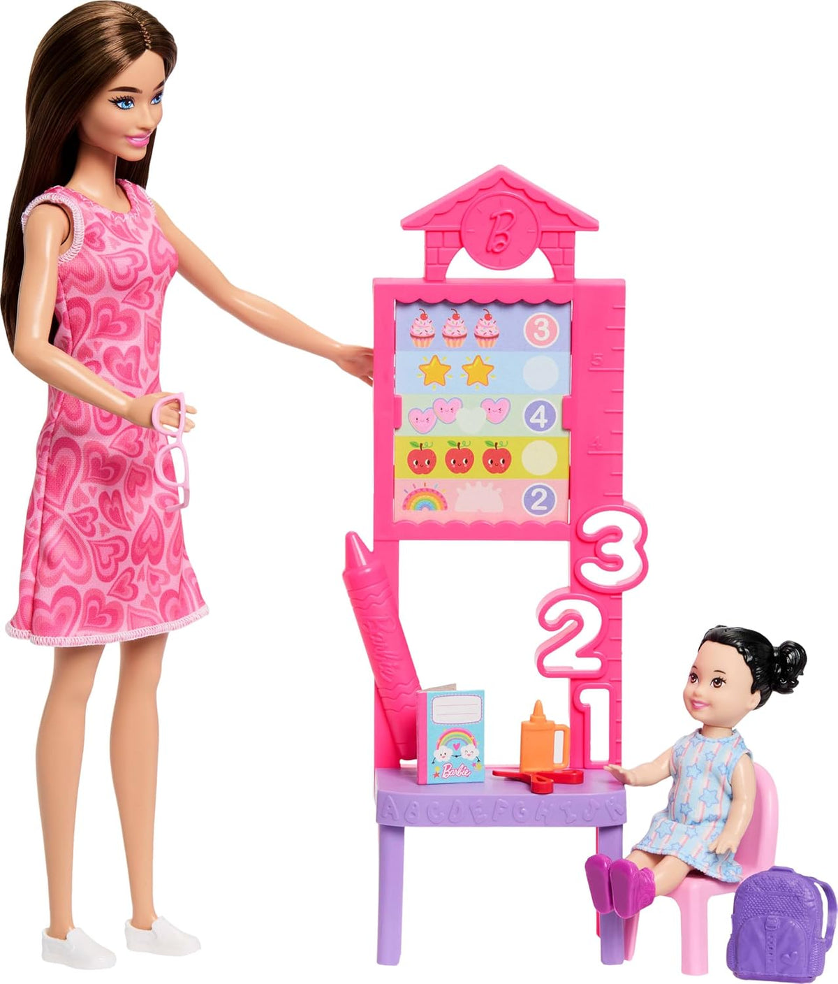 Muñeca Barbie Careers Teacher y juego temático | Muñeca rubia de mo...