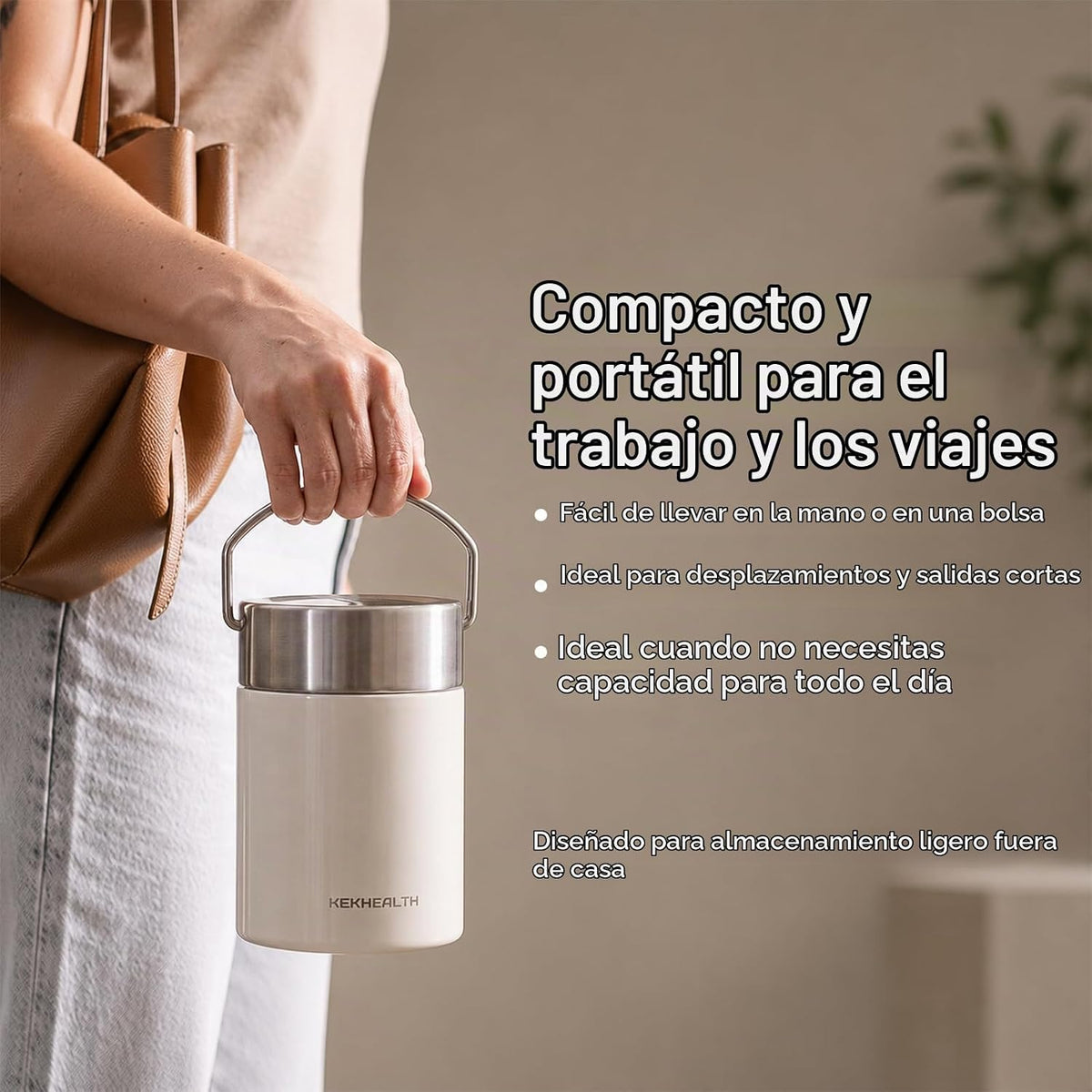 KEKHEALTH Enfriador de leche materna de acero inoxidable de 11 onza...
