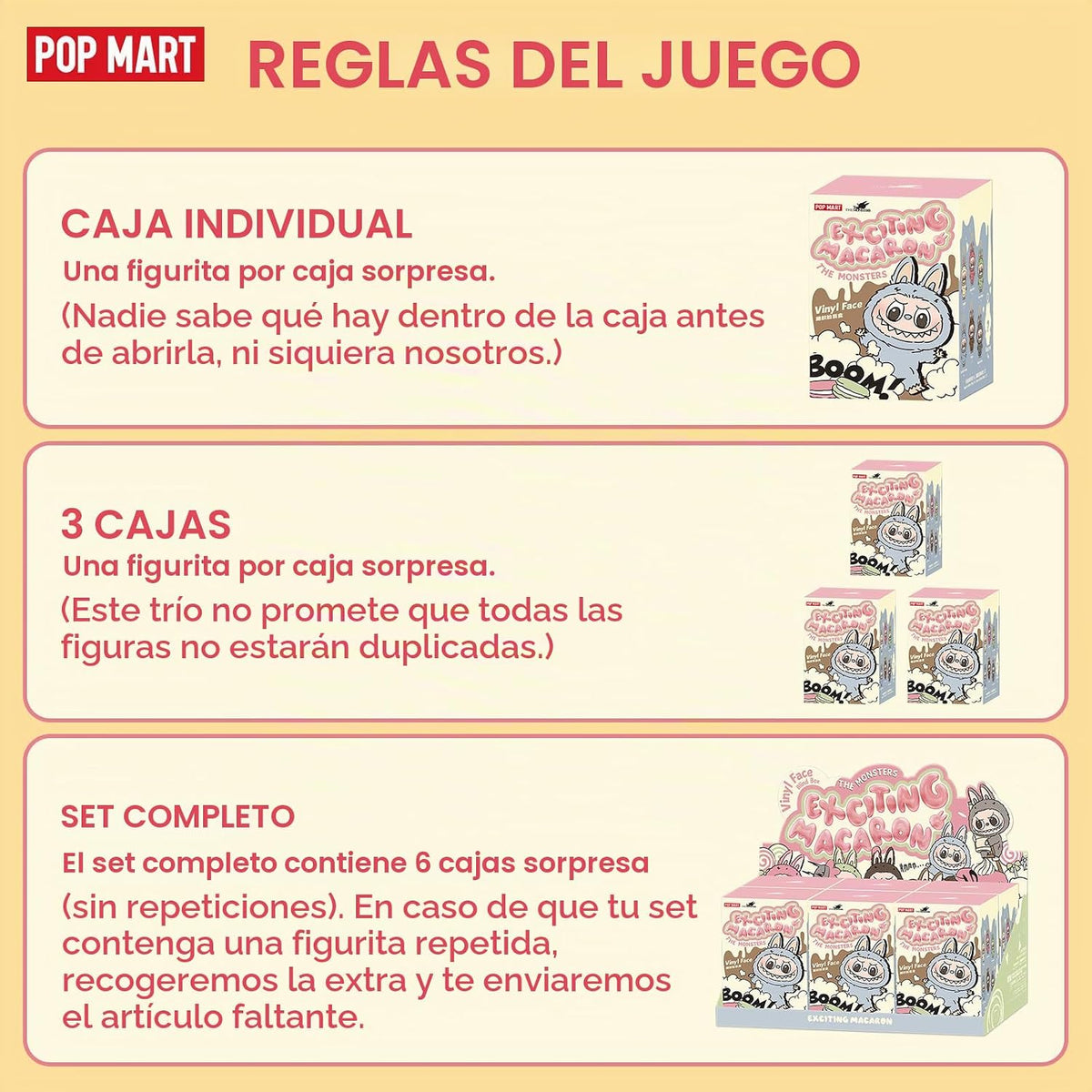POP MART The Monsters - Macarons Sabrosos Caja Ciega de Cara de Vin...