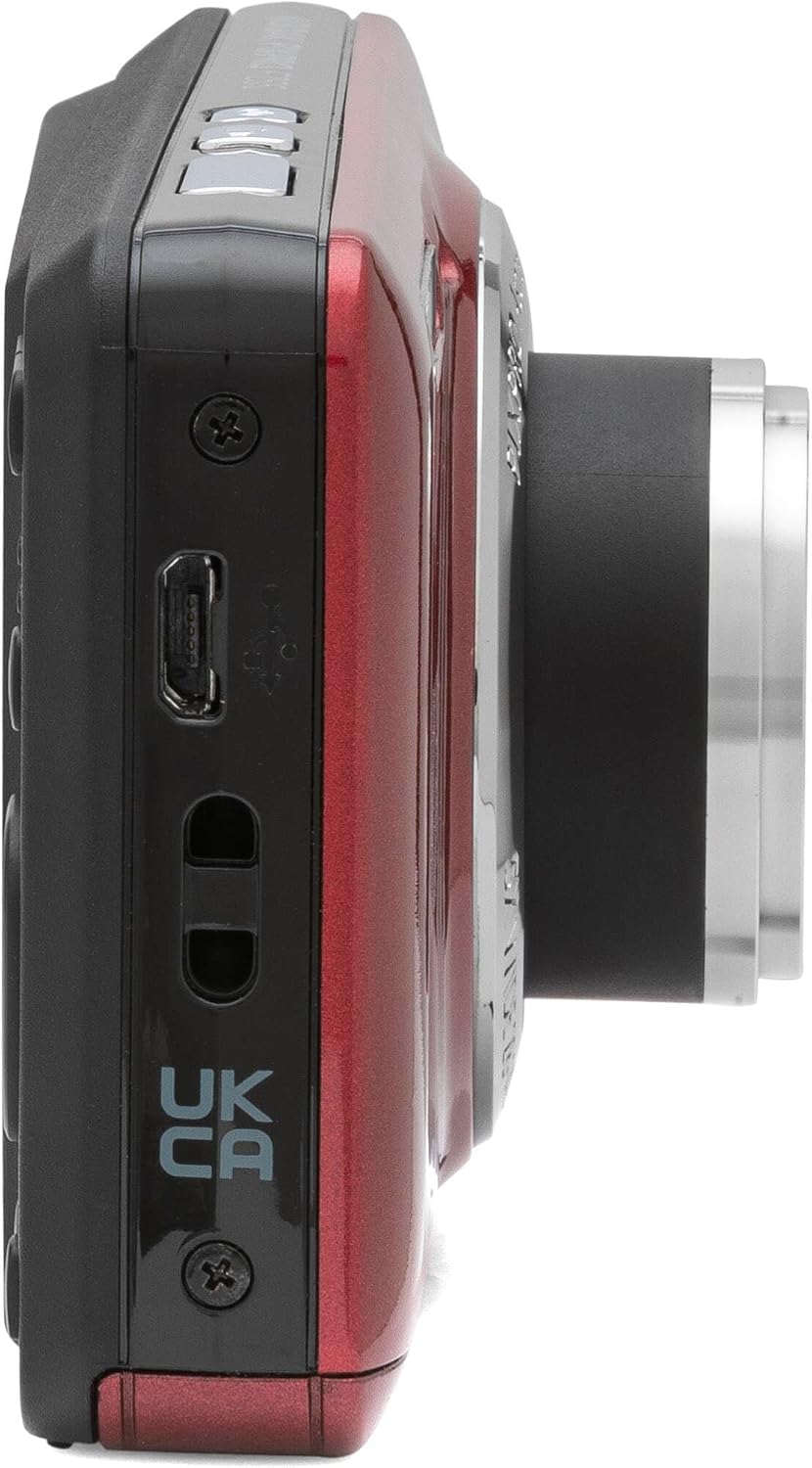 Kodak PIXPRO FZ55 - Cámara digital roja de 16 MP con zoom óptico 5X...