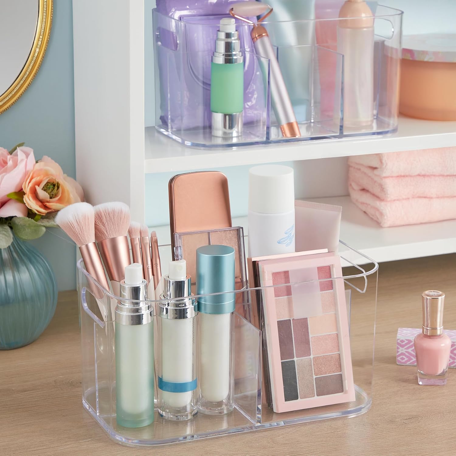 STORi Bliss Organizador de Almacenamiento de Cosméticos de Plástico...