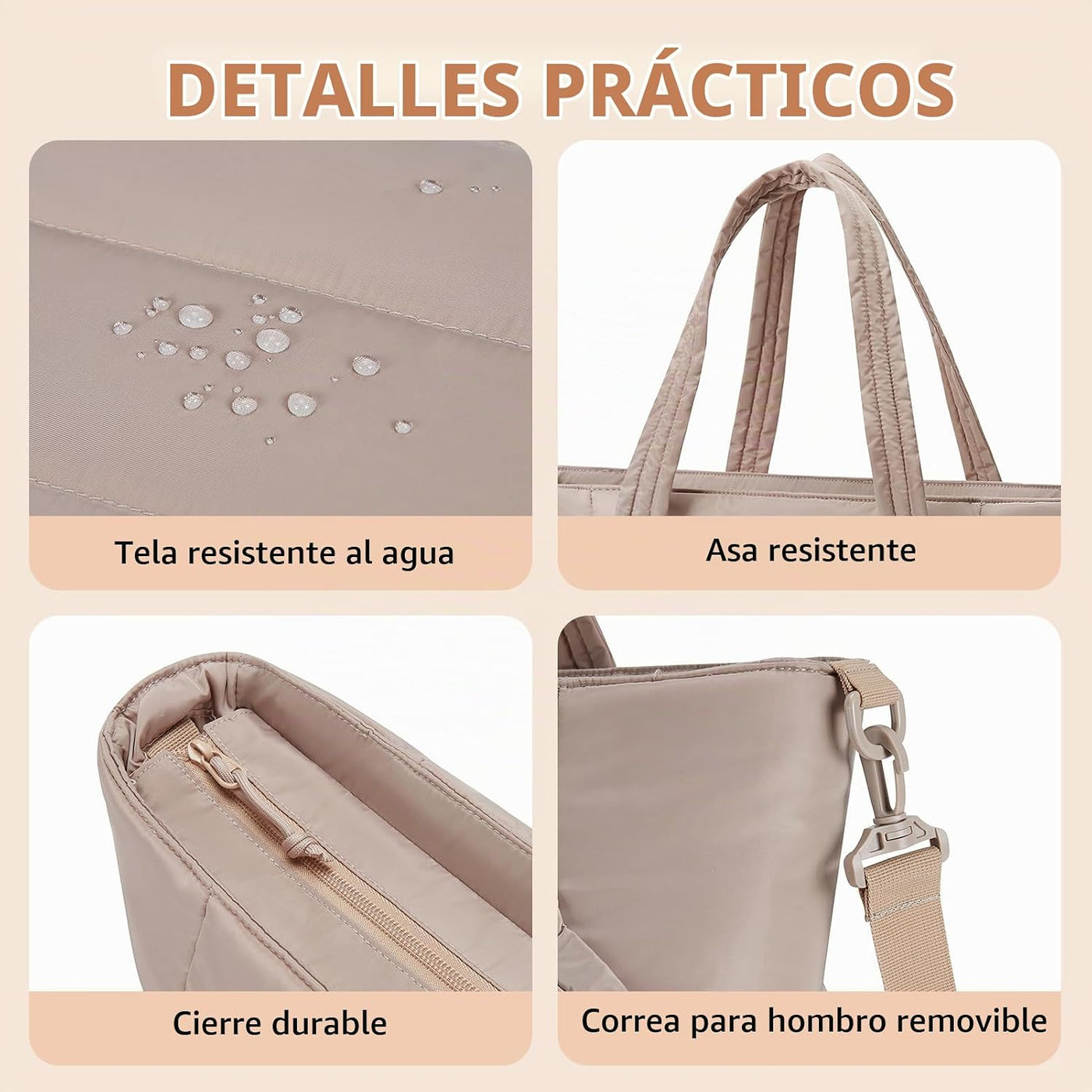Mommore Bolso de pañales estilo tote con organizador de cochecito,...