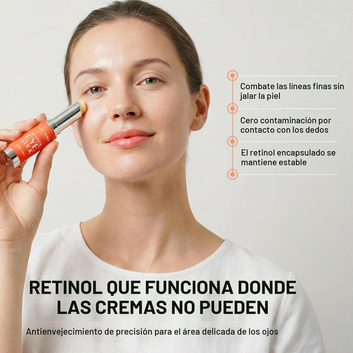 VELAMO ADVANCED Crema de ojos con cafeína y retinol Eye Stick Duo:...