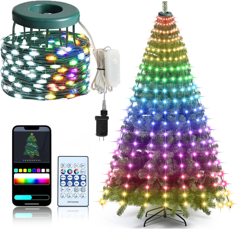 ASTRAEA - Luces inteligentes para árbol de Navidad, 200 LED con apl...