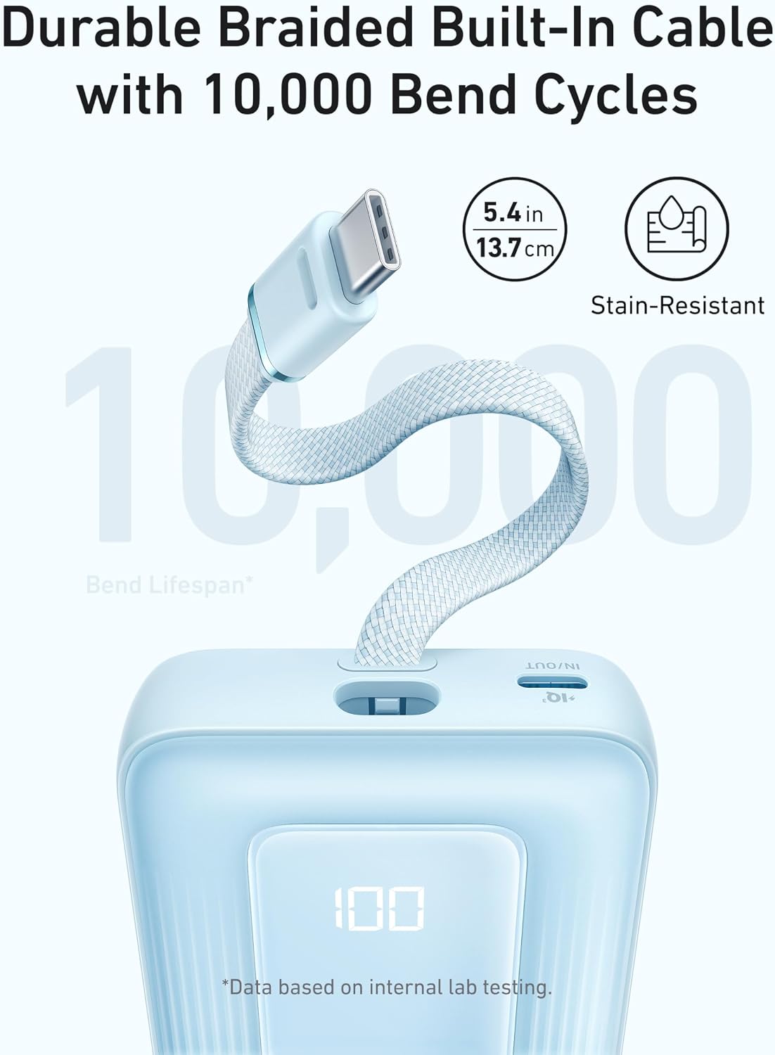 Anker Power Bank, 10,000mAh 30W con cargador portátil esencial de v...