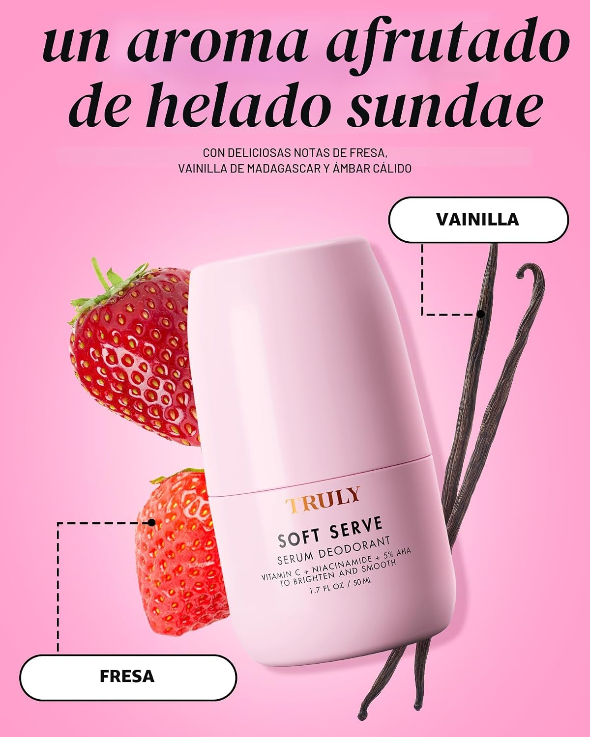 Truly Desodorante de suero Beauty Soft Serve | Desodorante AHA sin...