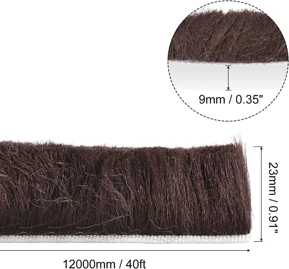 uxcell Burlete de agua, 40 pies de largo x 0.35 pulgadas de ancho x...