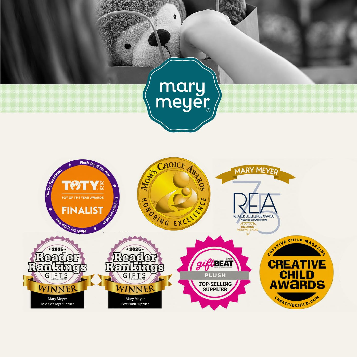 Mary Meyer Putty Nursery Animal de Peluche Juguete Suave, 11 Pulgad...