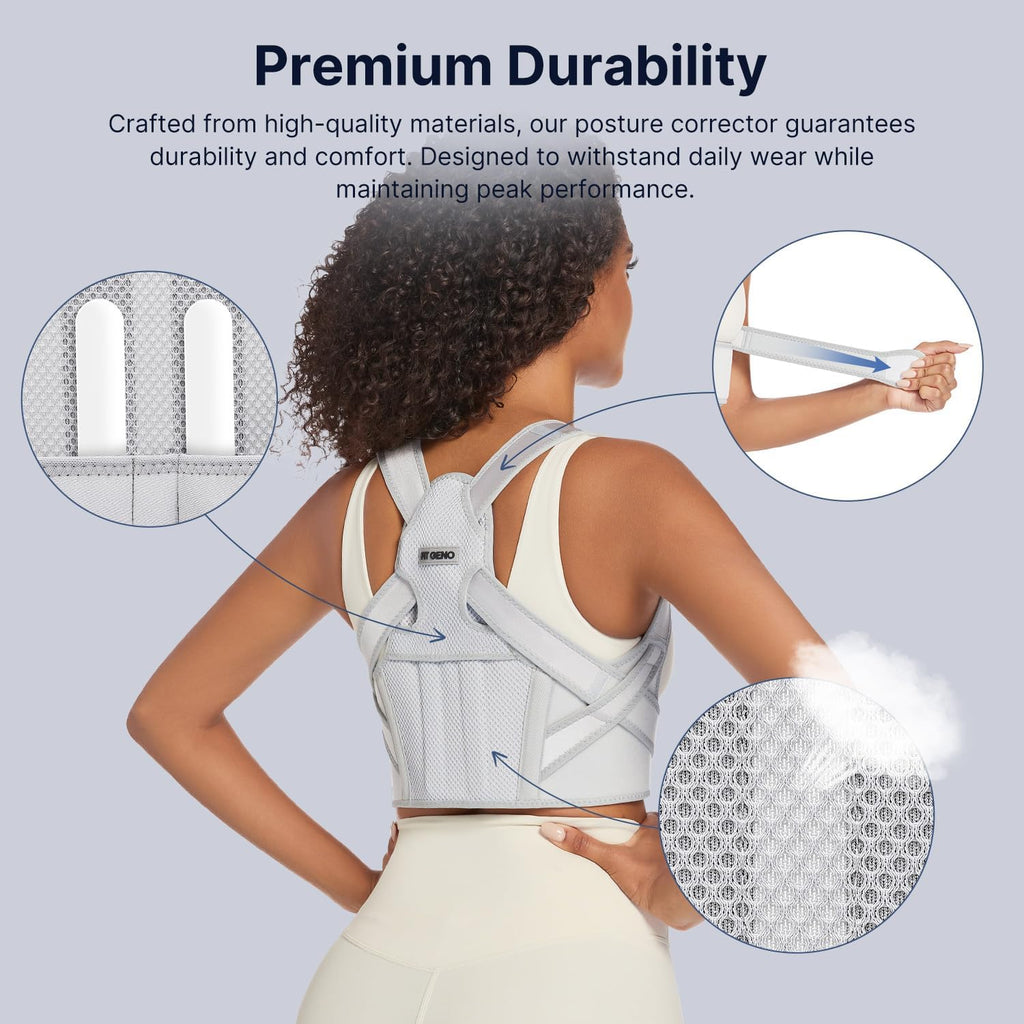 Corrector de postura Fit Geno para mujer Lite, soporte superior de...