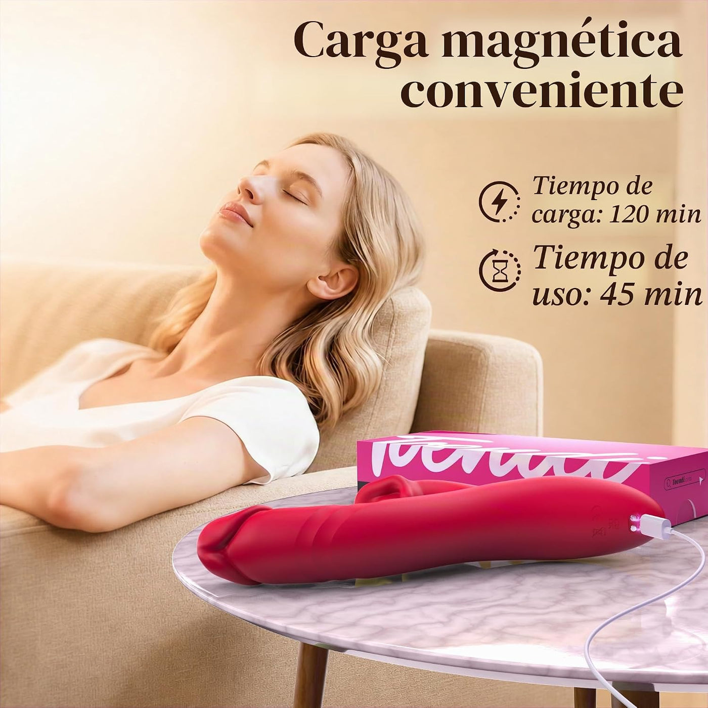 Toendi Rabbit Vibrador para mujeres, succionador de clítoris y cons...