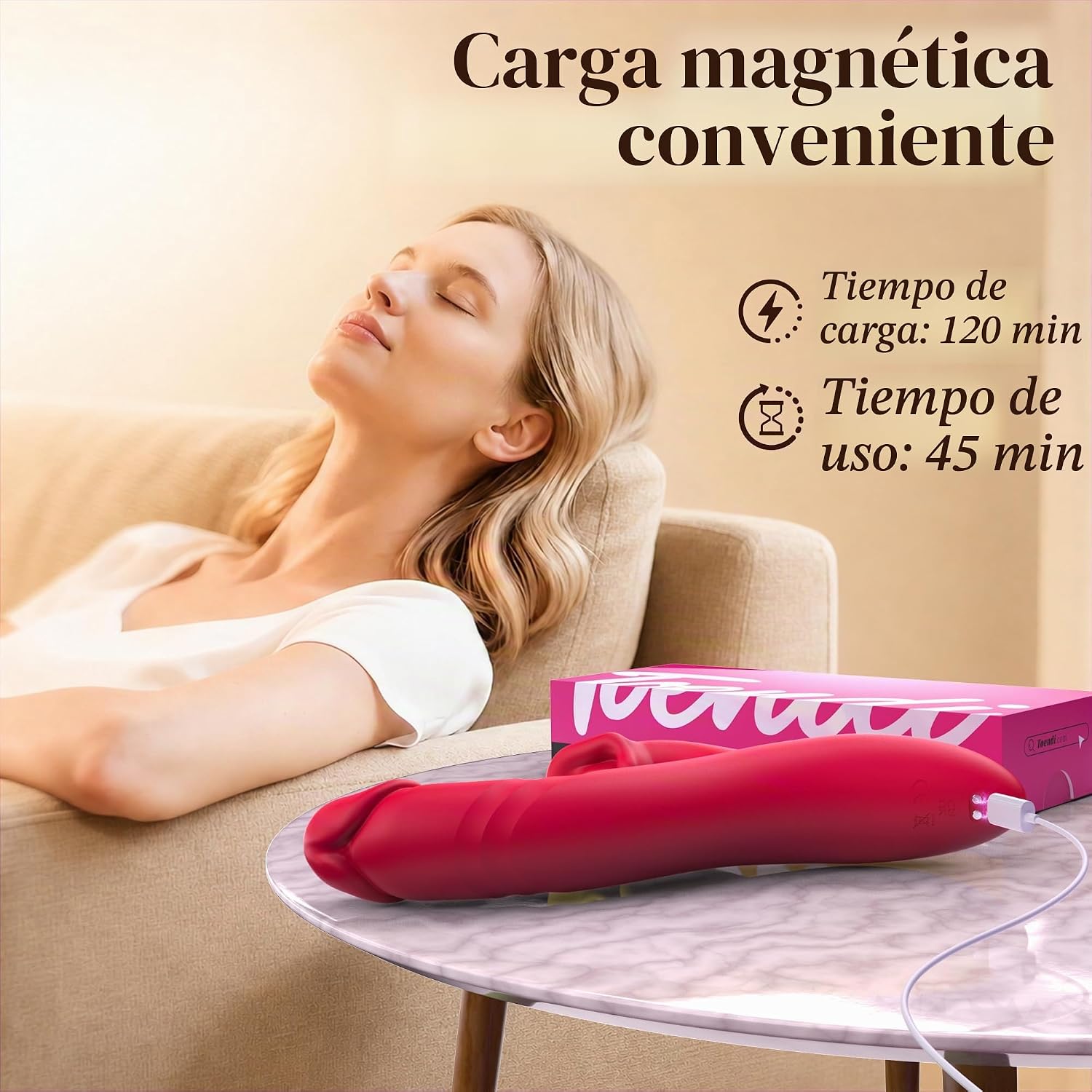 Toendi Rabbit Vibrador para mujeres, succionador de clítoris y cons...