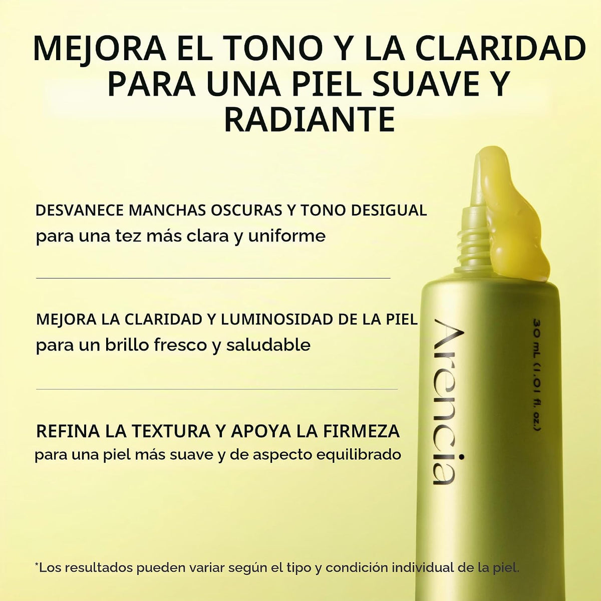 Arencia Suero Booster Shot de vitamina C con glutatión, niacinamida...