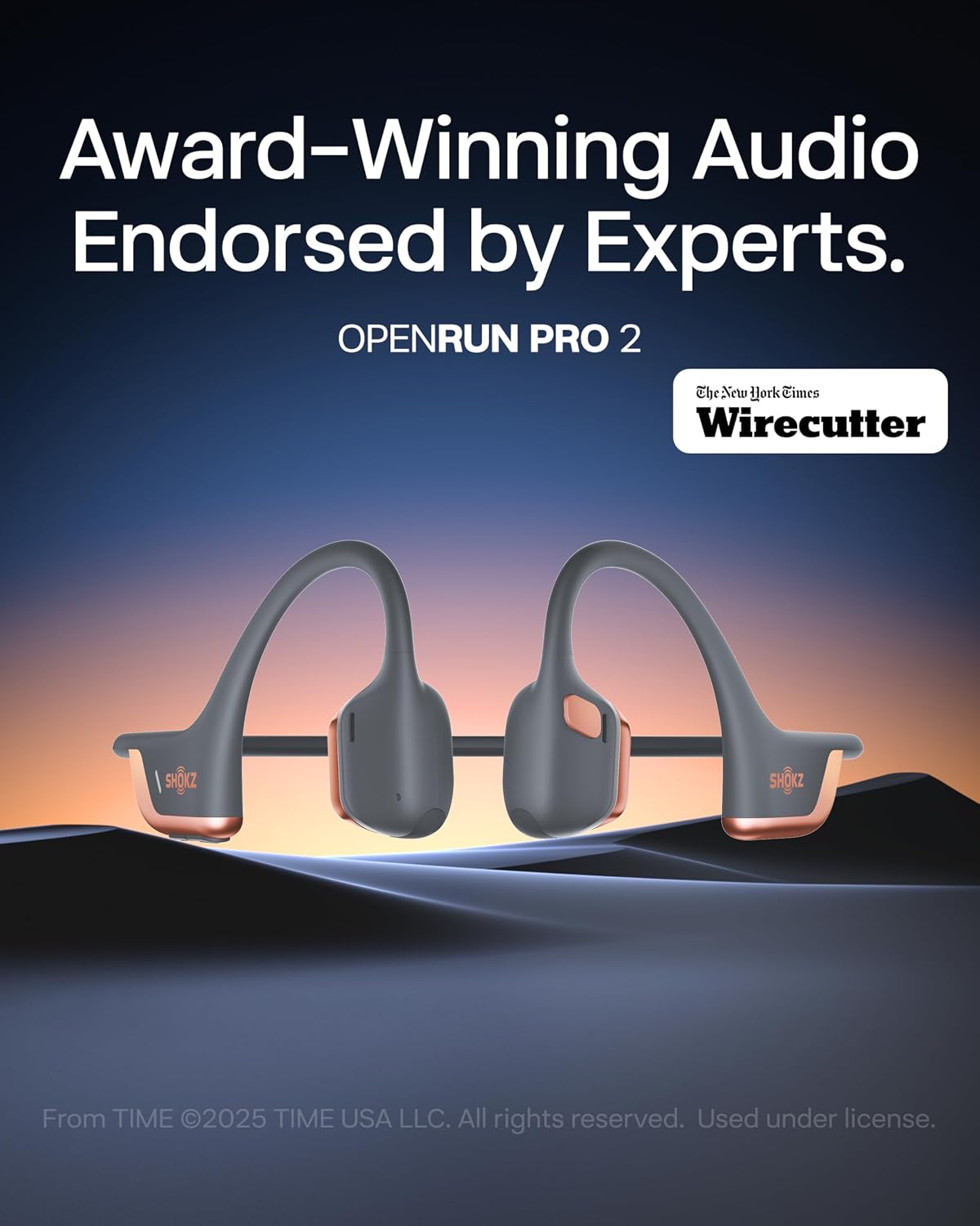 SHOKZ OpenRun Pro 2 Auriculares de conducción ósea, oro rosa | Colo...