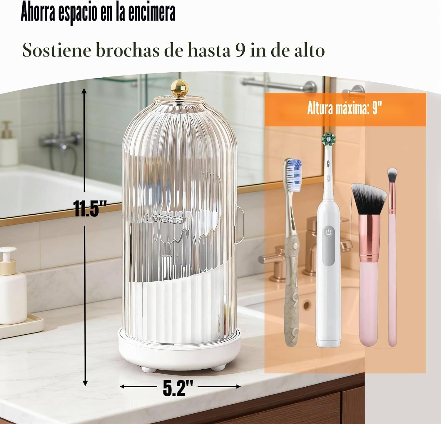 Soporte para utensilios en forma de jaula de pájaros con tapa, orga...