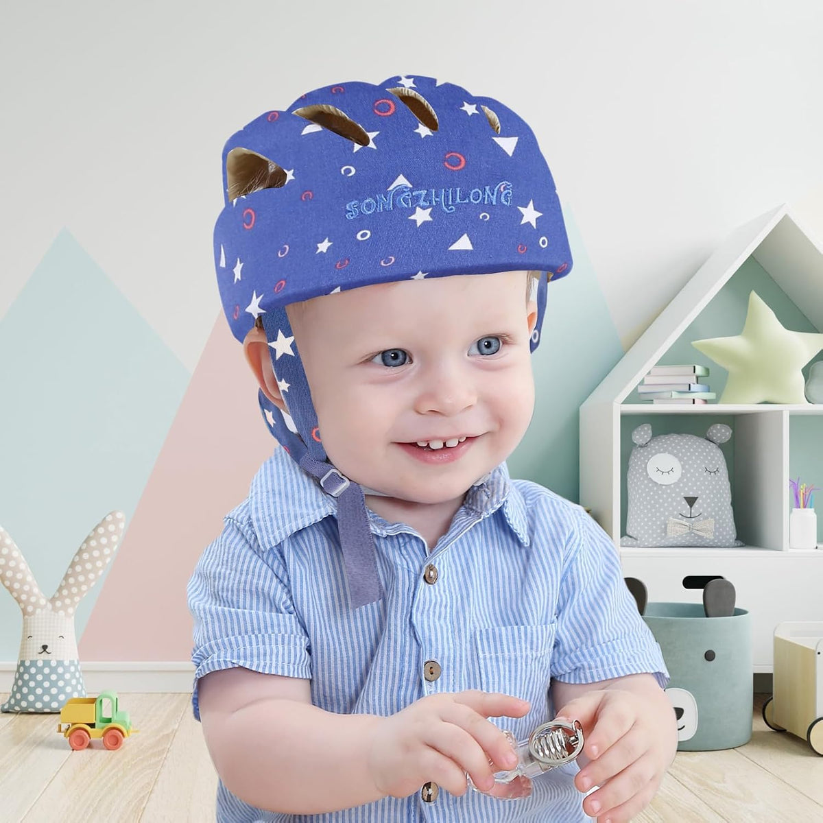 IULONEE Protector de Cabeza de Bebé Casco de Protección para Bebés...