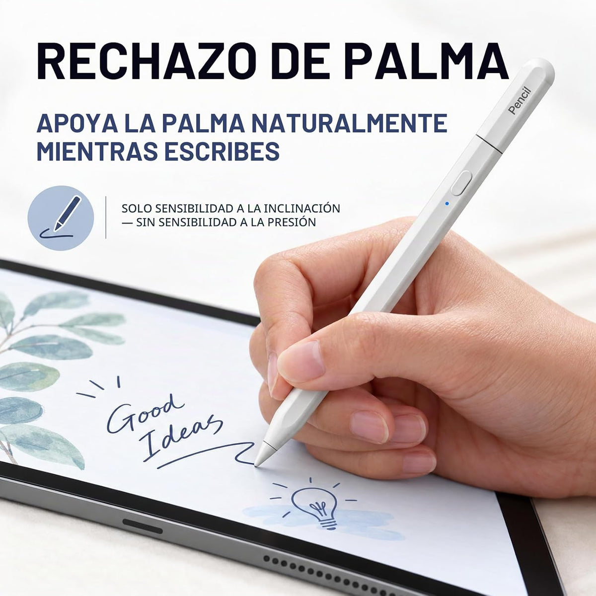 NexaNoble - Lápiz óptico para iPad 2018-2026, rechazo de palma y se...
