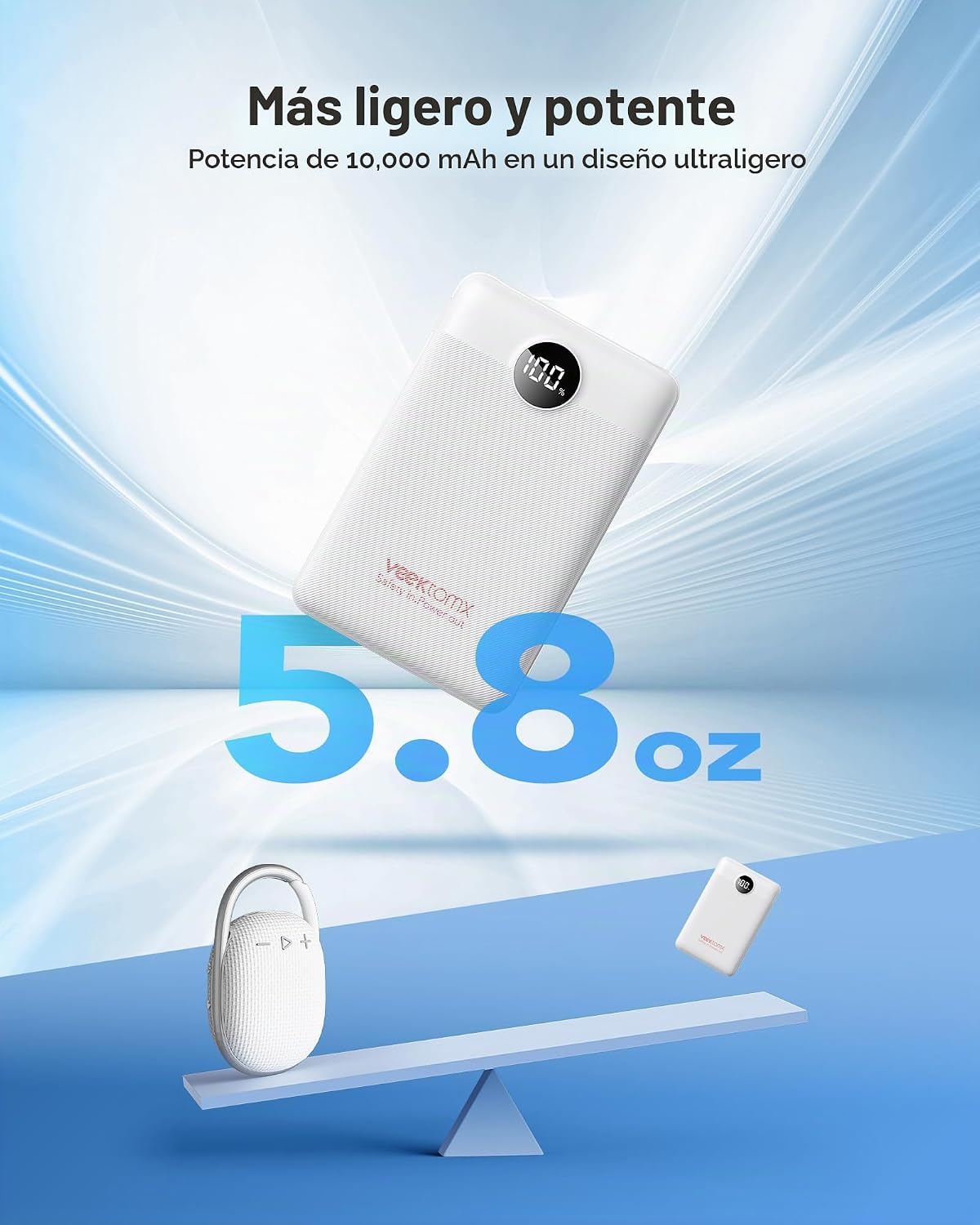 Cargador portátil 10000mAh, banco de energía ultra delgado de carga...