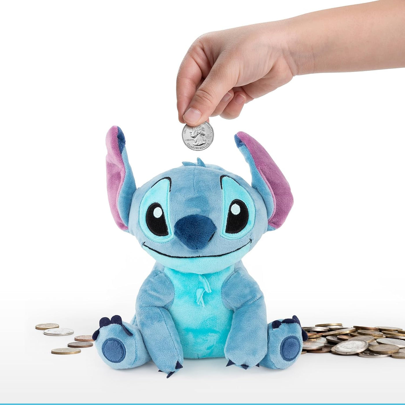 Jay Franco Disney Lilo &amp; Stitch - Banco de monedas de felpa \u2...