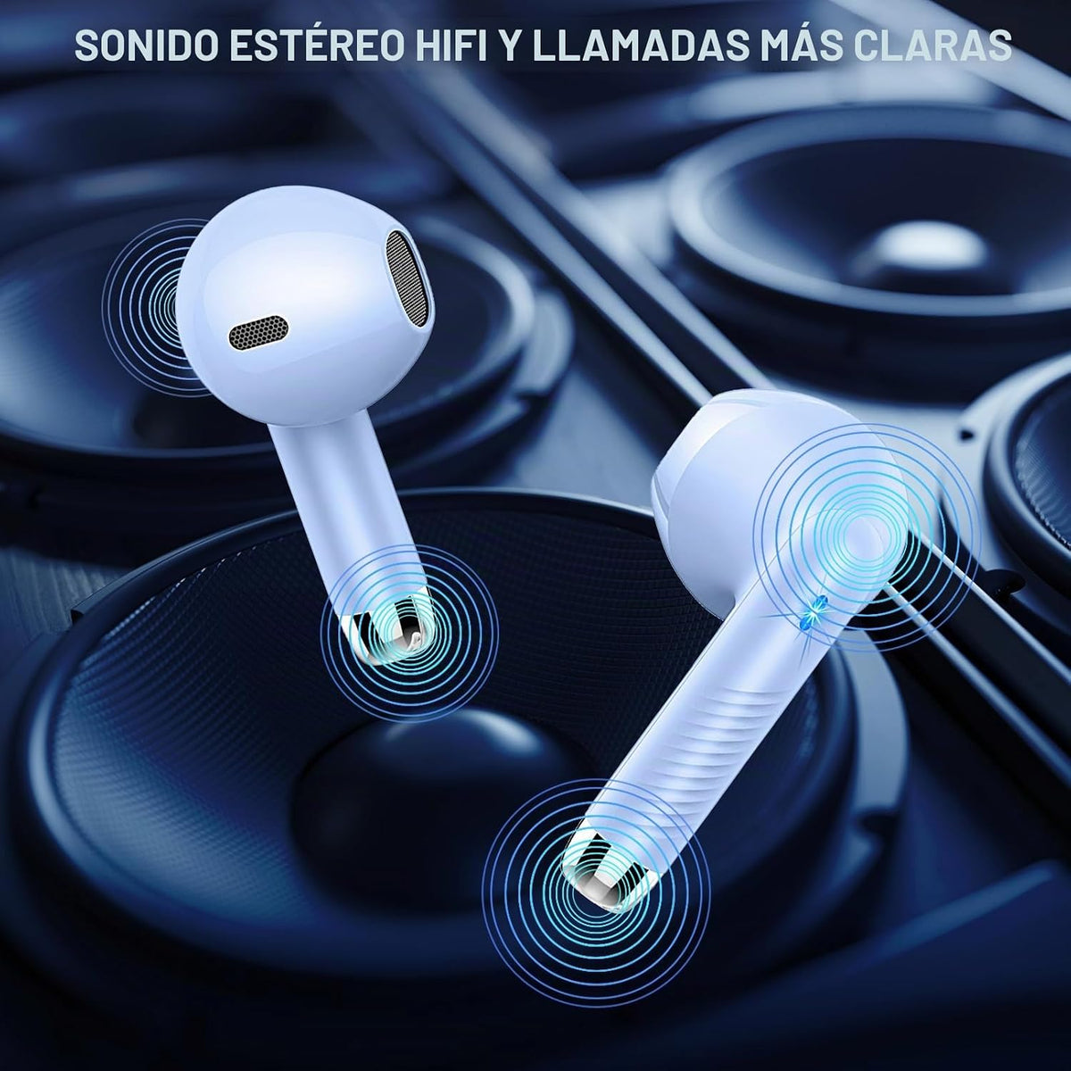 Auriculares inalámbricos, auriculares Bluetooth con pantalla LED de...