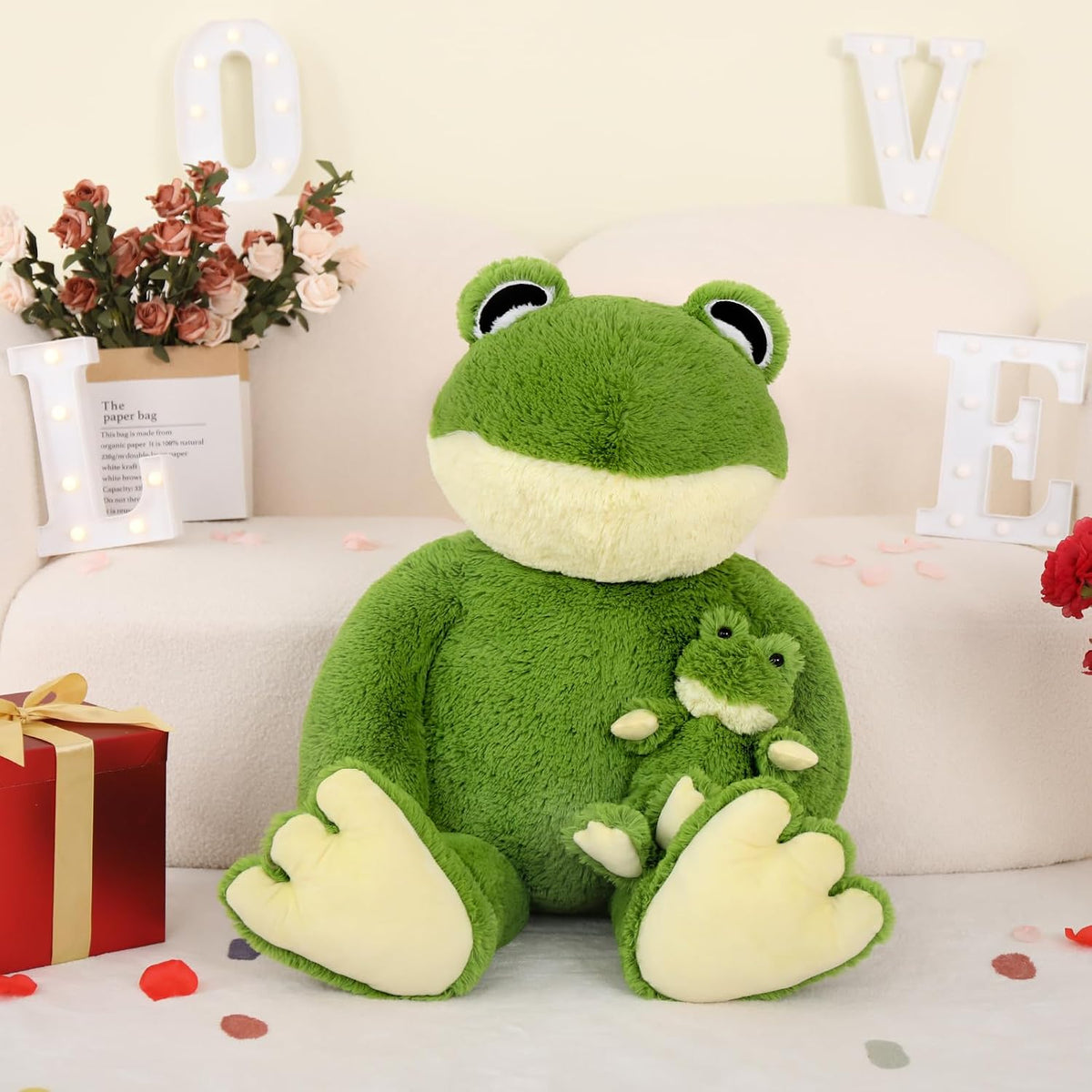 MorisMos Animales de Peluche Rana Grande, Juguete de Peluche Rana G...
