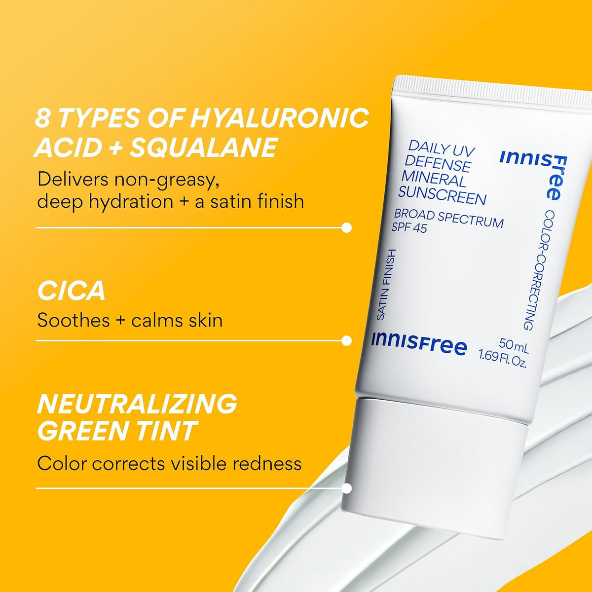 Innisfree Daily Mineral UV Defense SPF 45 | Protector solar coreano...