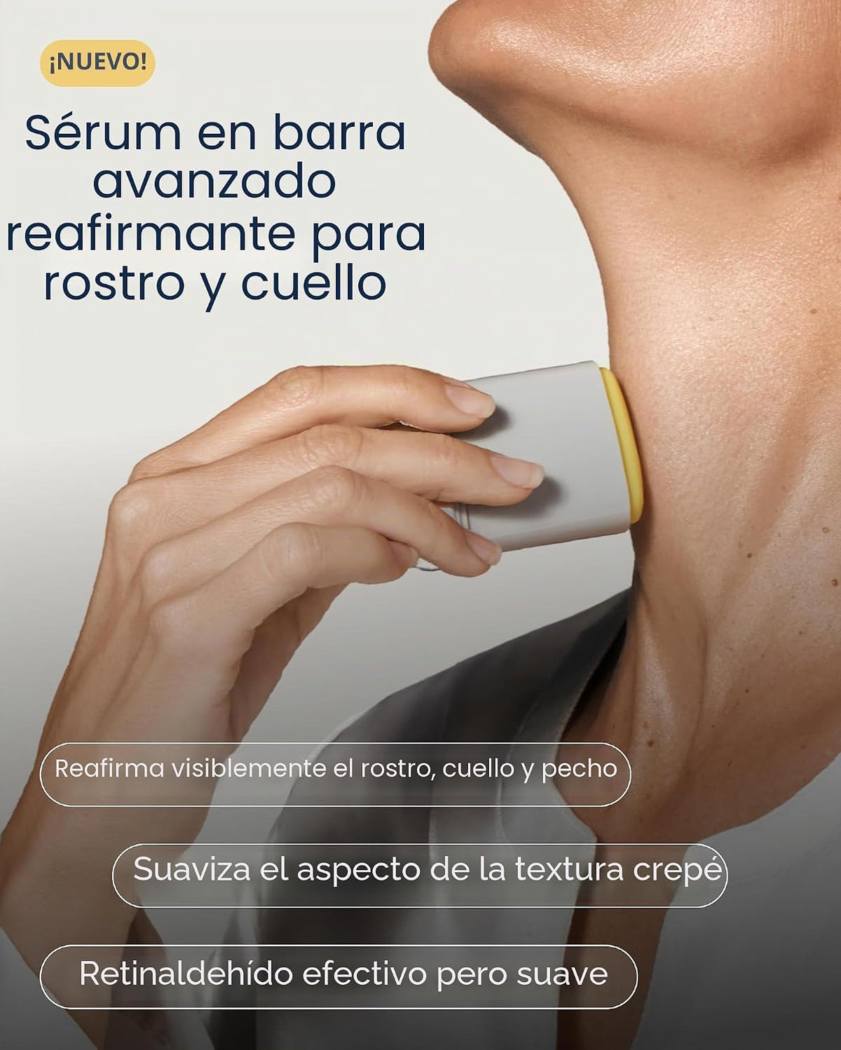REMEDY Suero en barra reafirmante para rostro y cuello para piel cr...