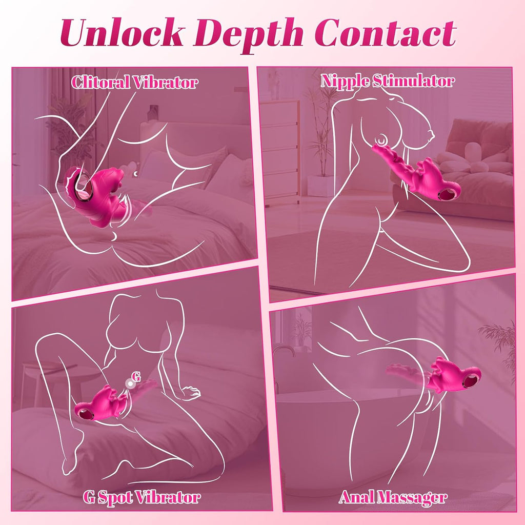 Tuaieu - Vibrador 3 en 1 para parejas, juguetes sexuales para mujer...