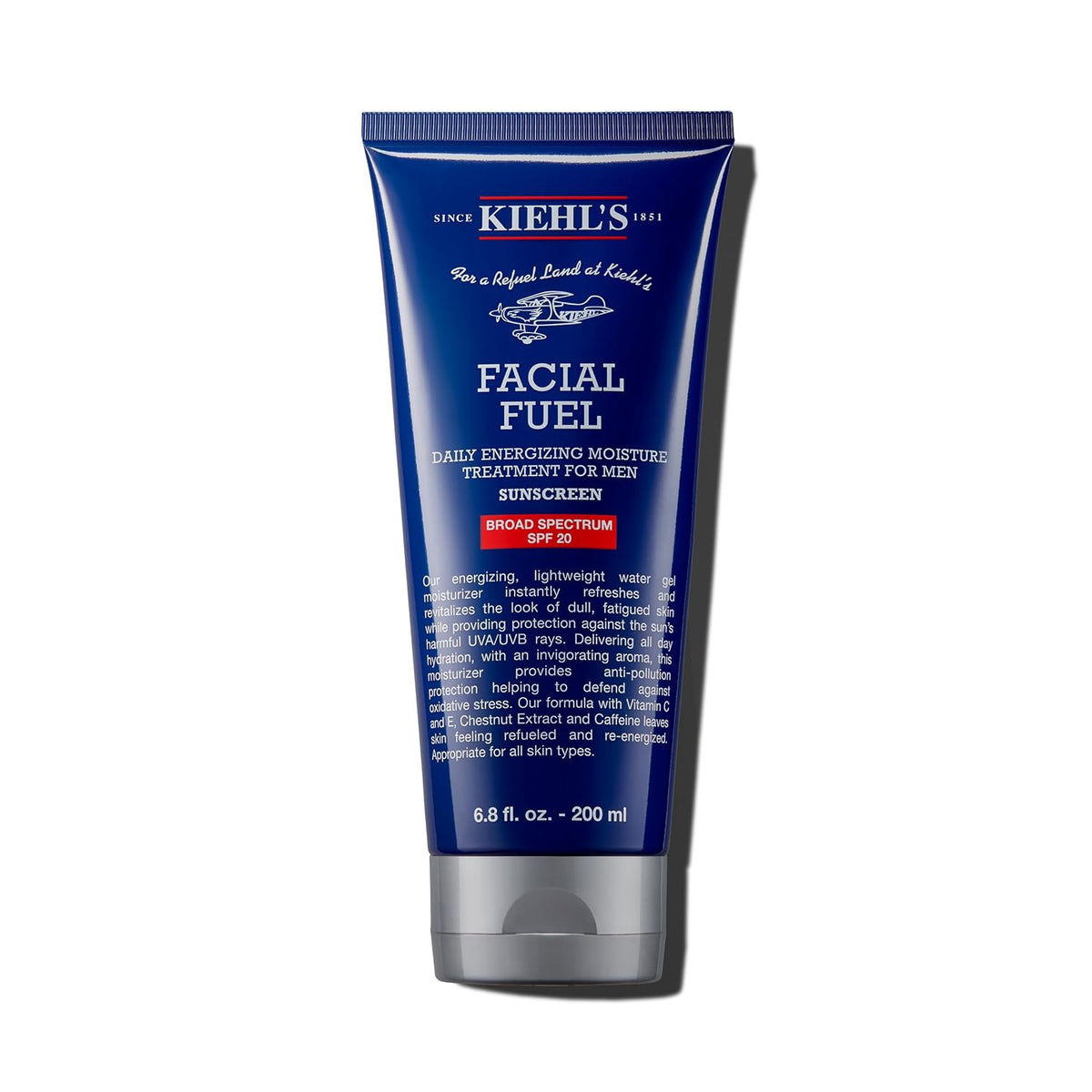 Kiehl's Hidratante Facial Fuel para Hombres con SPF 20, Hidrata...