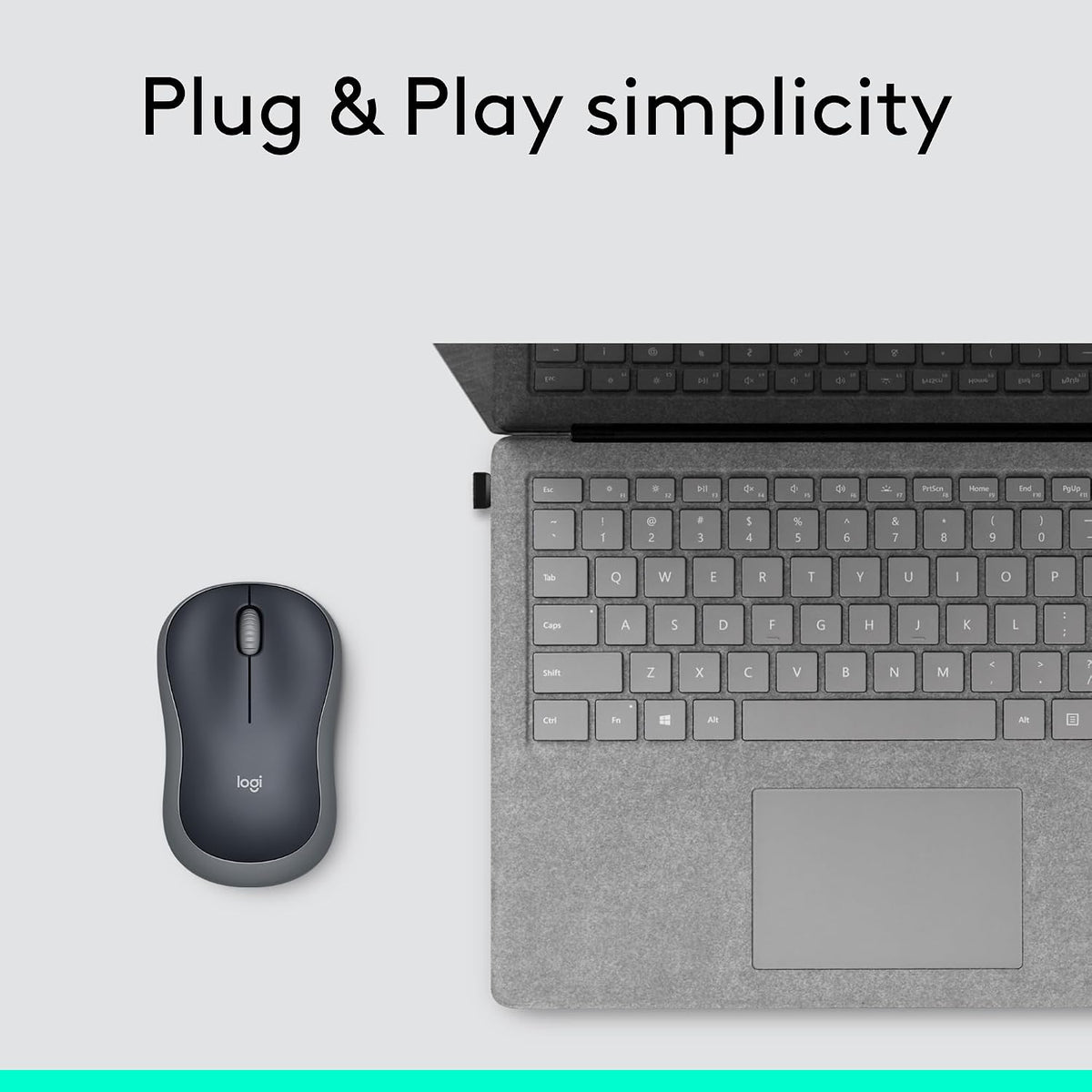 Logitech Ratón inalámbrico ambidiestro compacto M185 de 2,4 GHz - G...