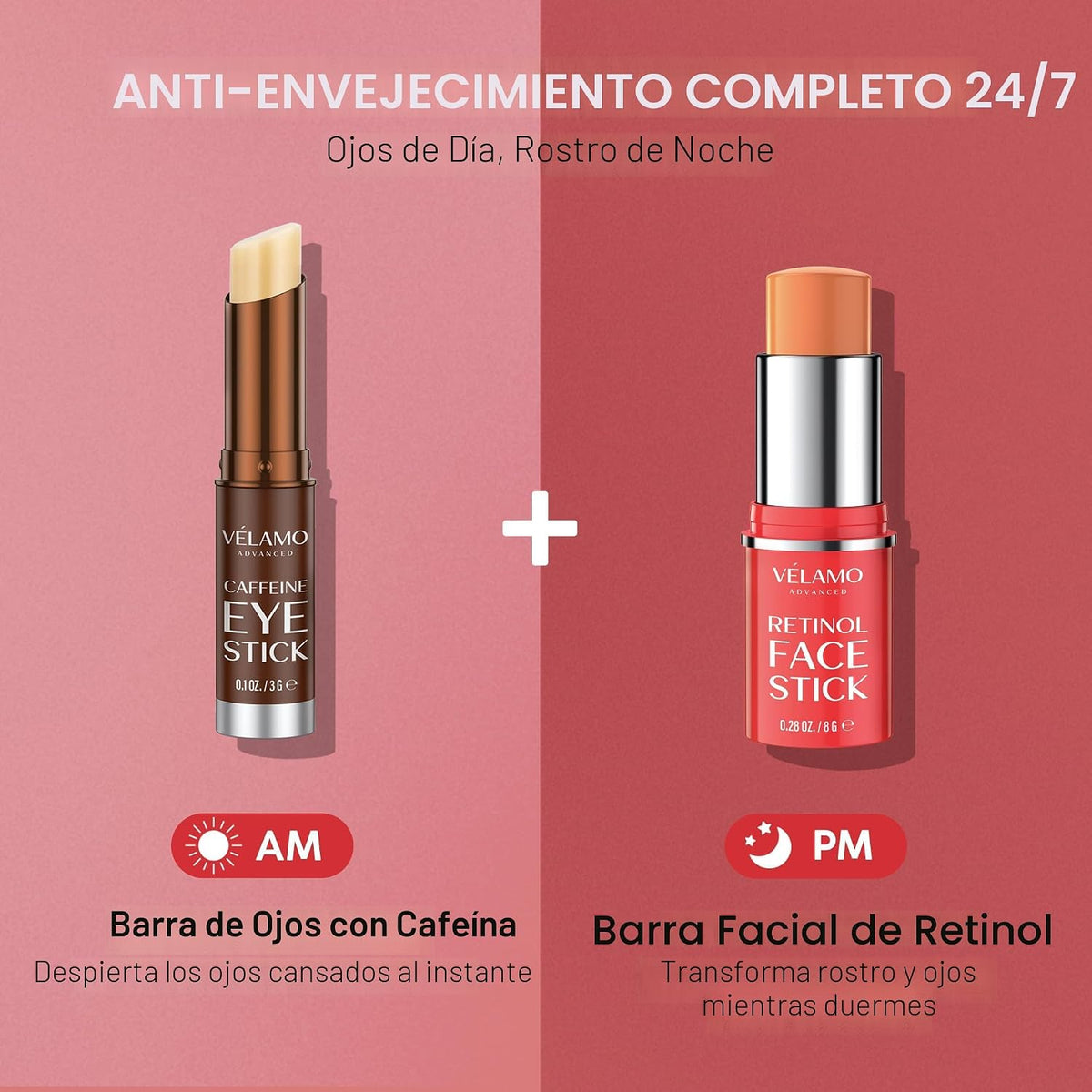 VELAMO ADVANCED Retinol Face Stick \u2013 Reduce las líneas finas,...