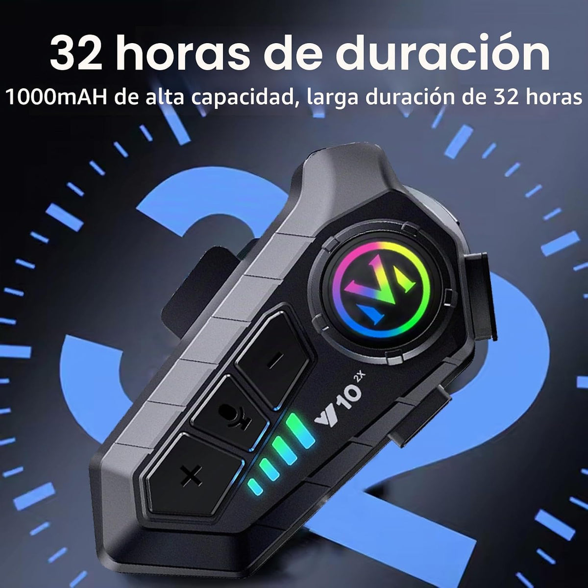 Auriculares de casco impermeables con Bluetooth y cancelación de ru...