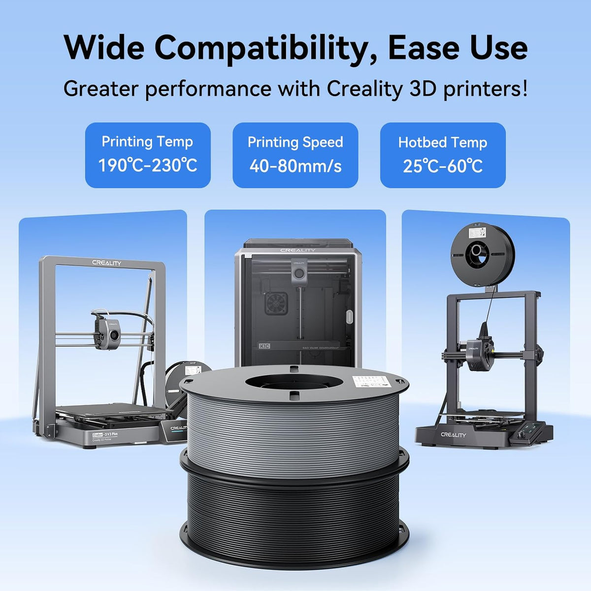 Creality Filamento PLA de 1.75mm para Impresora 3D Ender PLA Impres...