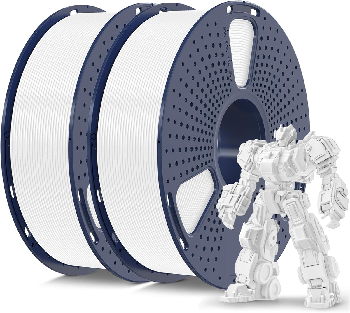 SUNLU Filamento PLA Plus para impresora 3D de 0.07 in, 4.4 lbs, bla...
