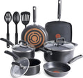 T-fal Signature - Juego de utensilios de cocina antiadherentes de 1...