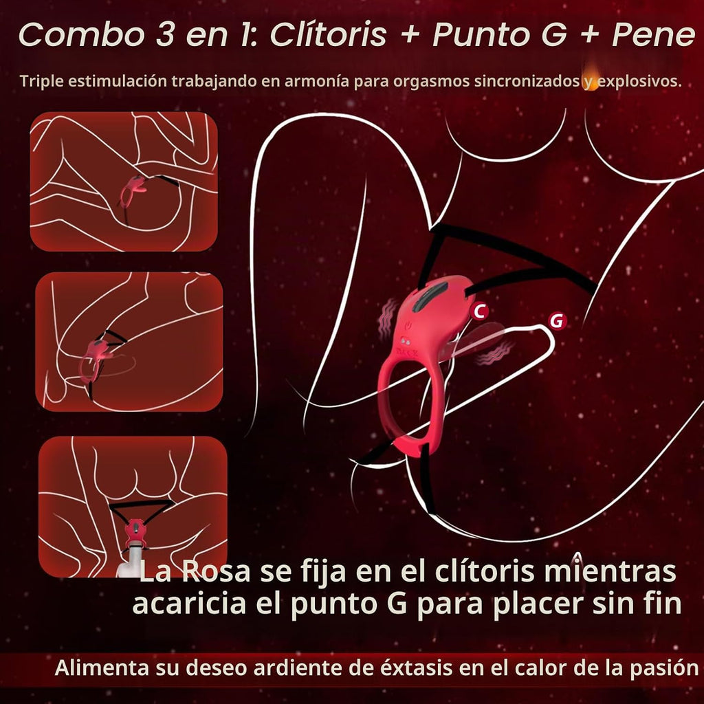 correa en el vibrador vibrador del consolador del punto G de la man...