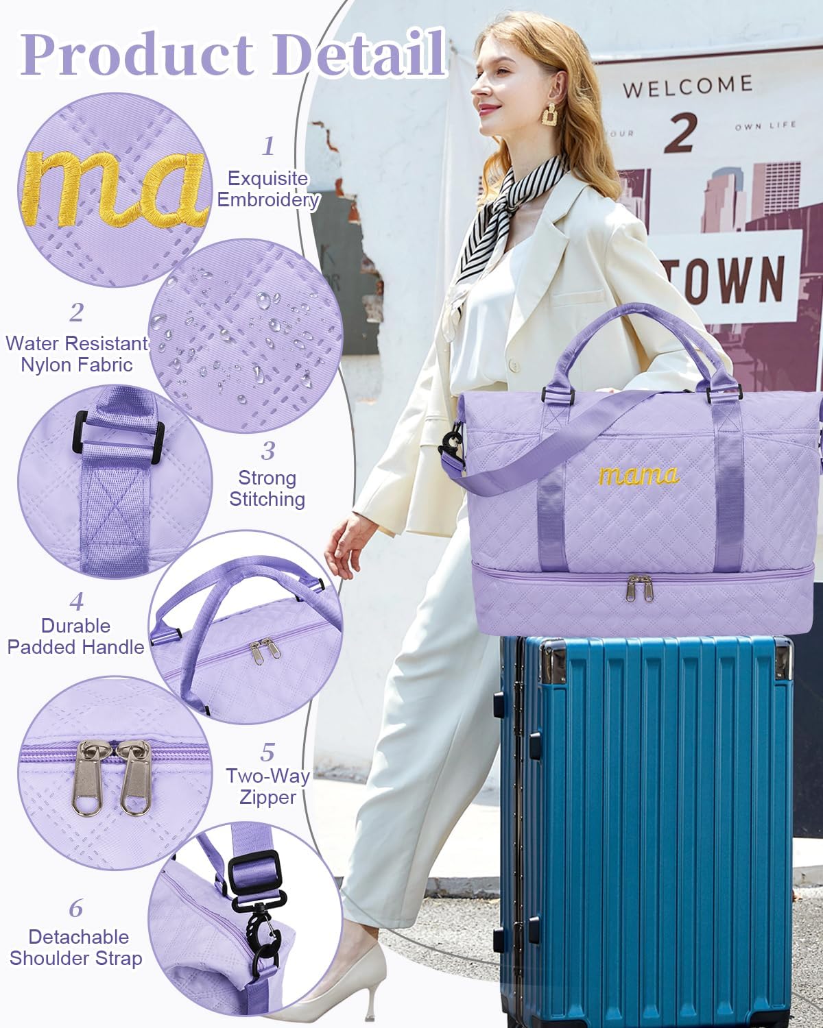 Mama Baby - Bolsa de hospital para embarazo, esencial para mujeres,...