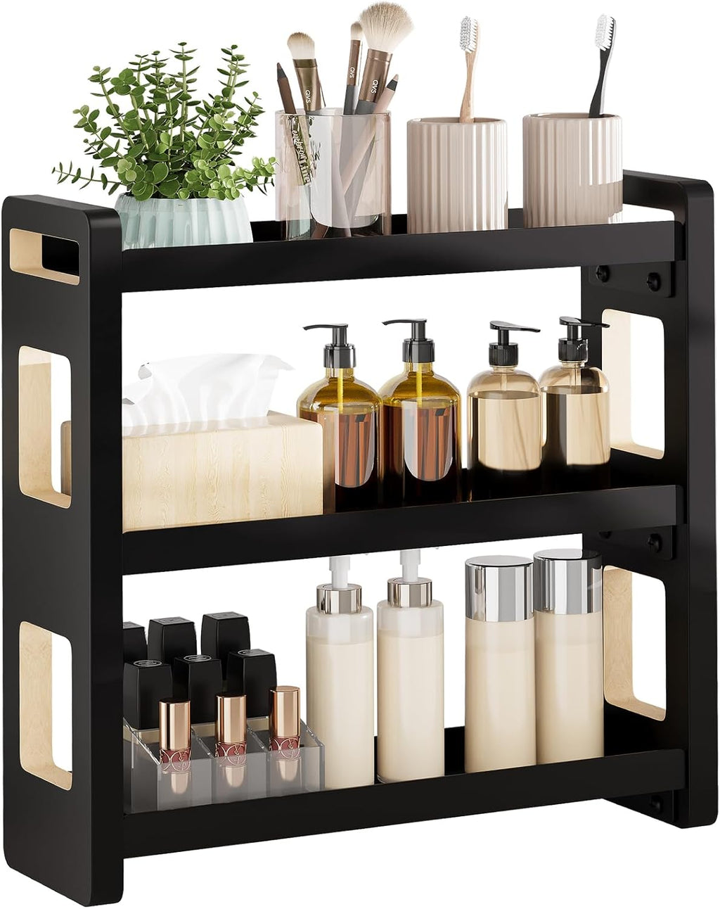 UJQSUN Organizador de encimera de baño, organizador de baño, soport...