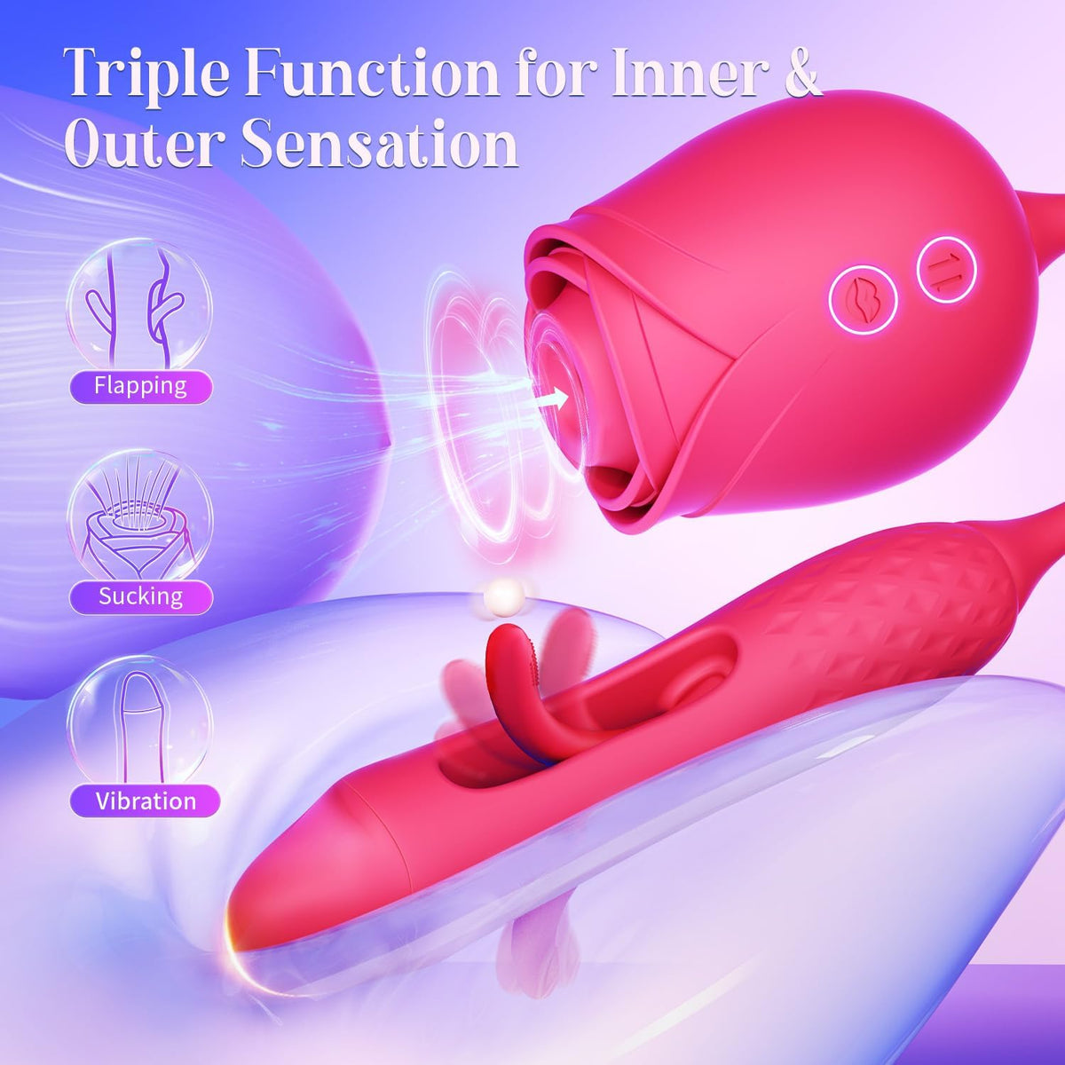 MOOLIGIRL Juguete sexual con vibrador de succión \u2013 10 modos de...