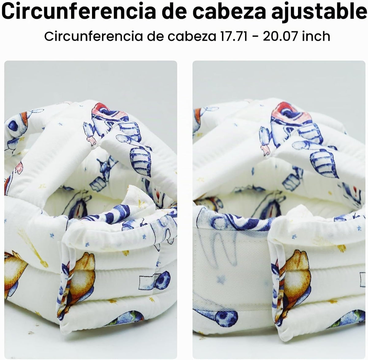 Protector de cabeza de bebé, casco infantil, sin golpes, cojín de s...