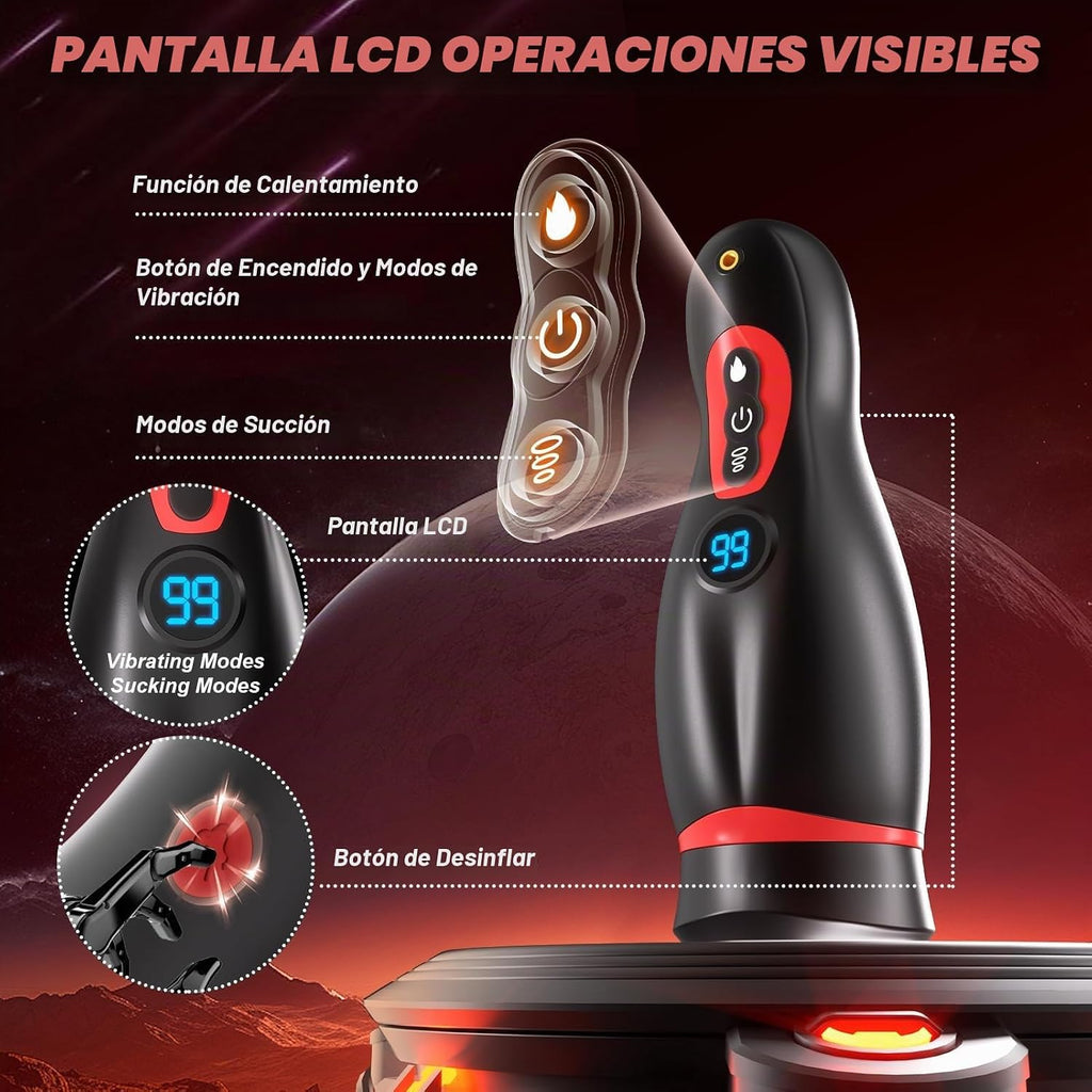 Masturbador Masculino Juguetes Sexuales para Hombres - Soporte para...