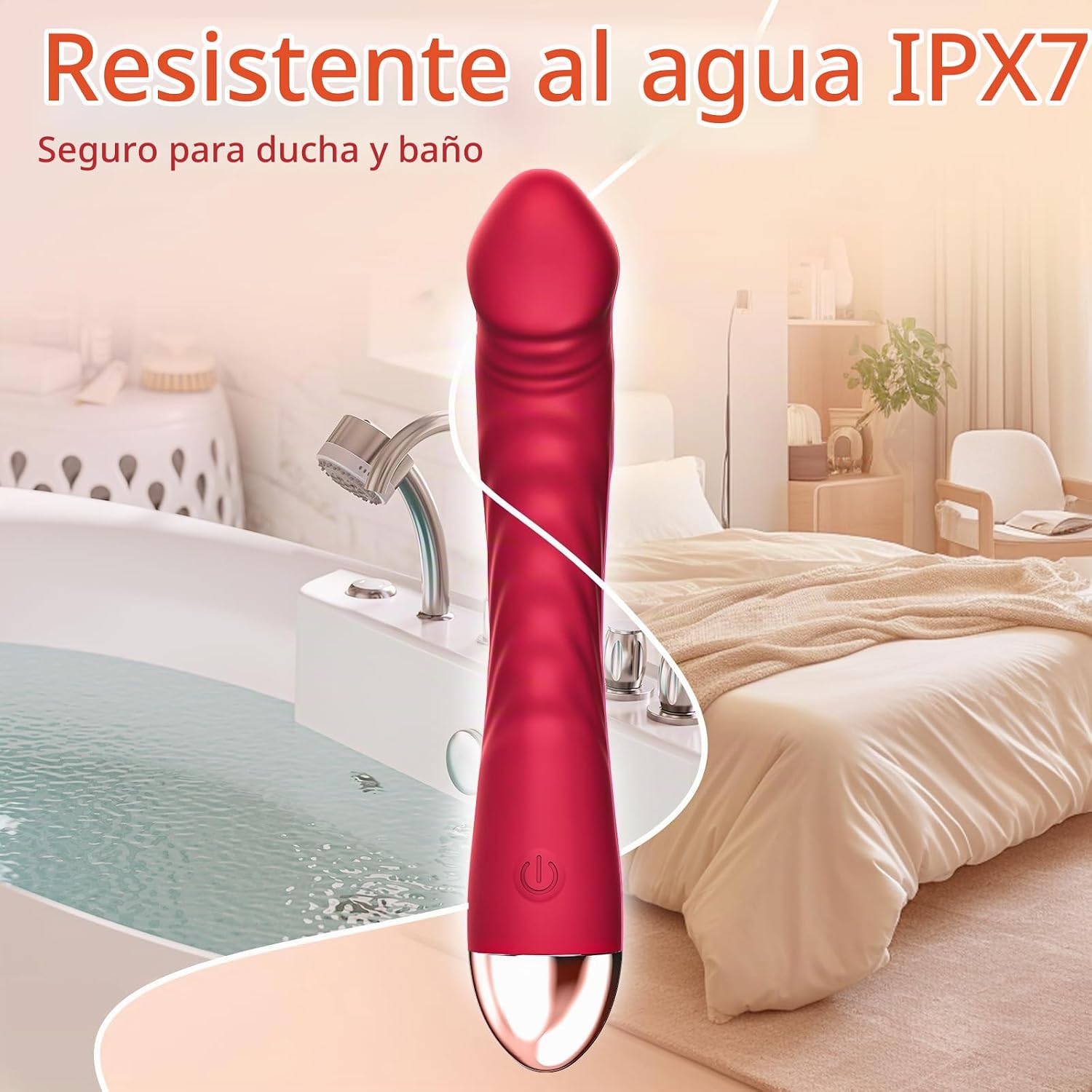Erncuuc Consolador vibrador realista, juguetes sexuales para adulto...