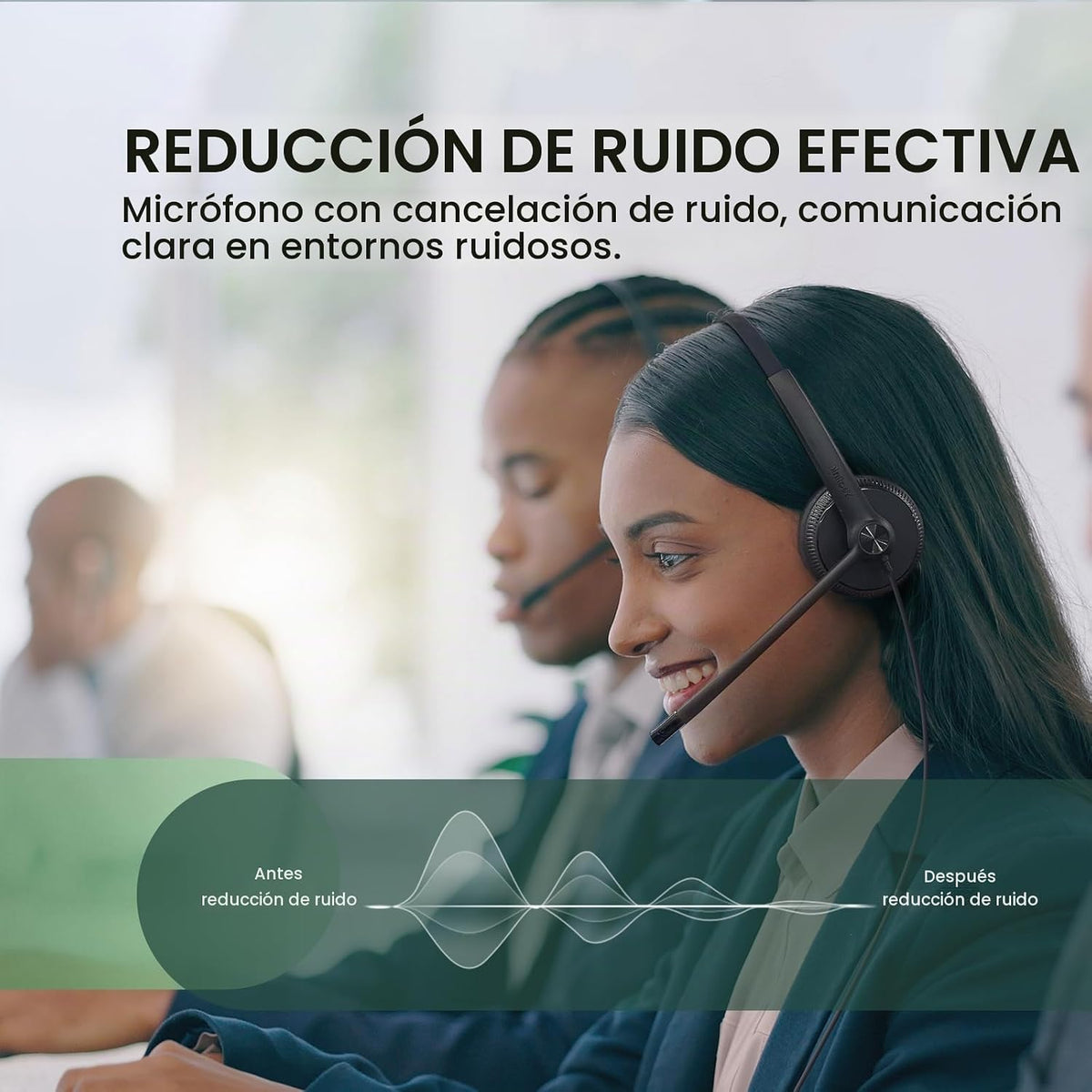 Yealink Auriculares con cable UH34, USB-A, micrófono con cancelació...